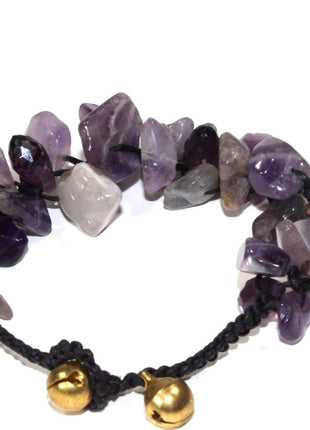 Raw Amethyst Stone Bracelet