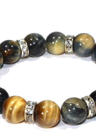 Medley Of Round Agate Stone Sparkle Yoga Bracelet