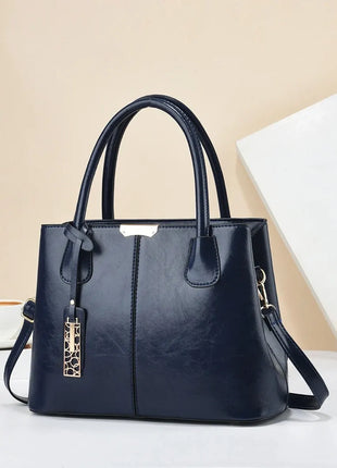 Retro Solid Color Handbags For Women, Elegant PU Leather Crossbody Bag, Trendy Office & Work Purses