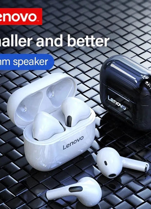 Lenovo LP40 Earphones TWS Wireless Bluetooth 5.0 Earbuds Bass Touch Control Stereo Noise Reduction Long Standby Original Choice