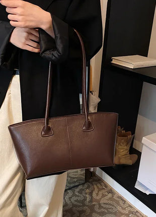 LEFTSIDE Large PU Leather Underarm Bags for Women 2024 Winter Y2K New Trend Fashion Shoulder Tote Bag Luxury Handbags and Purses