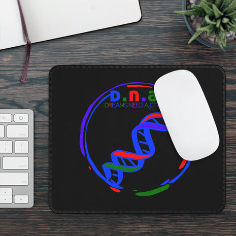 Black DNA Dreams Need Actions Gaming Mouse Pad