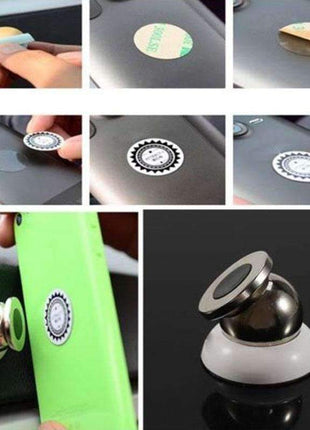 Magnetic Car Cell Phone Holder Mount Dash 360 Rotating For iPhone GPS