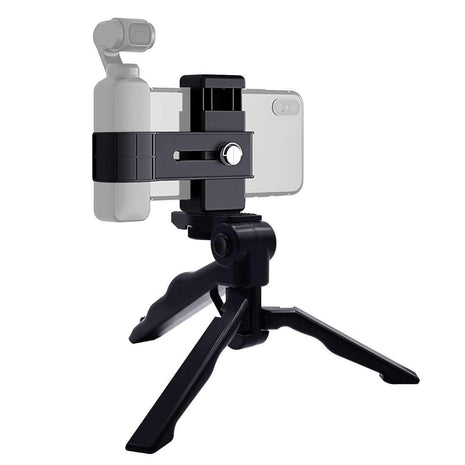 Foldable Tripod With Smartphone Fixing Clamp 1/4 inch Holder