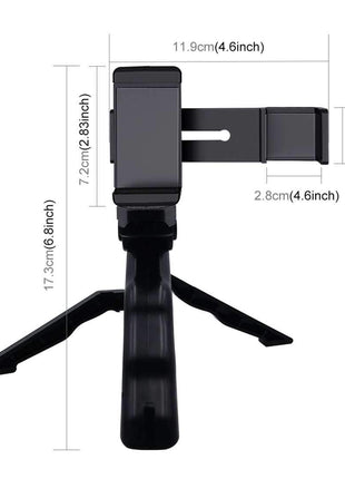 Foldable Tripod With Smartphone Fixing Clamp 1/4 inch Holder