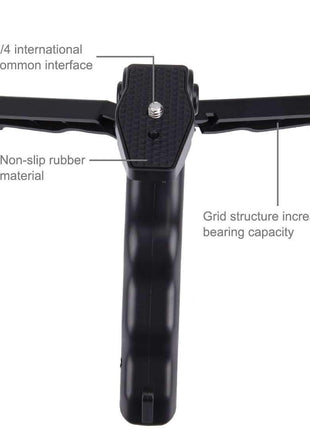 Foldable Tripod With Smartphone Fixing Clamp 1/4 inch Holder