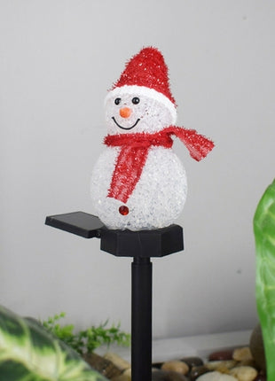 Solar Outdoor Decor Light Christmas Snowman Decoration Stake light