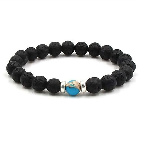 Volcanic Rock Lava Stone Beads Bracelet