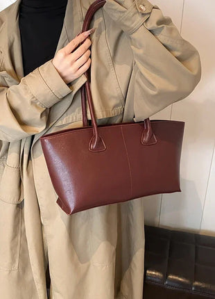 LEFTSIDE Large PU Leather Underarm Bags for Women 2024 Winter Y2K New Trend Fashion Shoulder Tote Bag Luxury Handbags and Purses