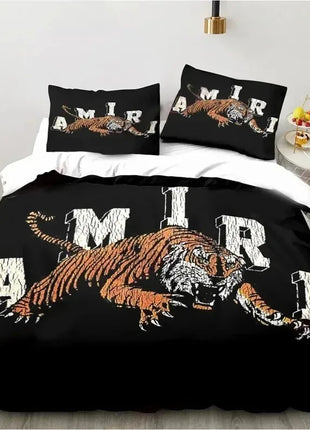 New Logo Amiris Graffiti Bedding Set,Duvet Cover Comforter Bed Set Quilt Cover Pillowcase,King Queen Twin Size Boys Girls Adults