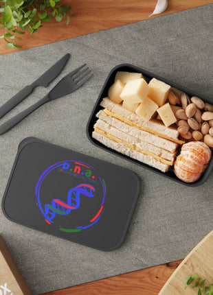 DNA Dreams Need Actions PLA Bento Box with Band and Utensils