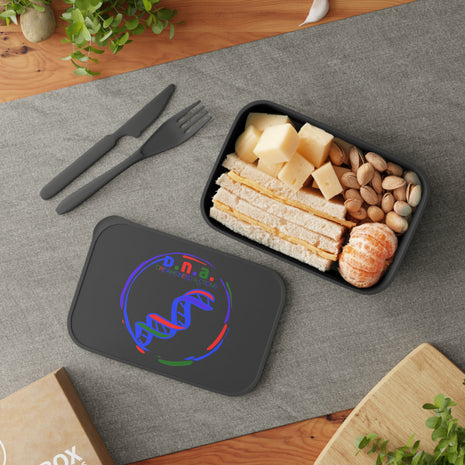 DNA Dreams Need Actions PLA Bento Box with Band and Utensils