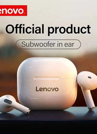 Lenovo LP40 Earphones TWS Wireless Bluetooth 5.0 Earbuds Bass Touch Control Stereo Noise Reduction Long Standby Original Choice