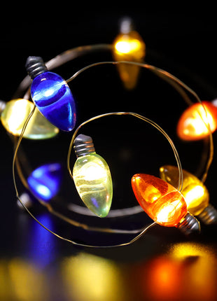 Wholesale Four-Color Bulb String Lights Mini Christmas Lights