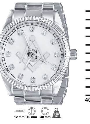 Masonic BLING-METAL-BAND-WATCH I 5624511