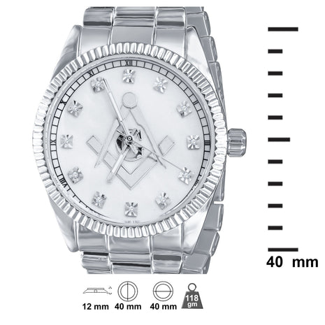 Masonic BLING-METAL-BAND-WATCH I 5624511