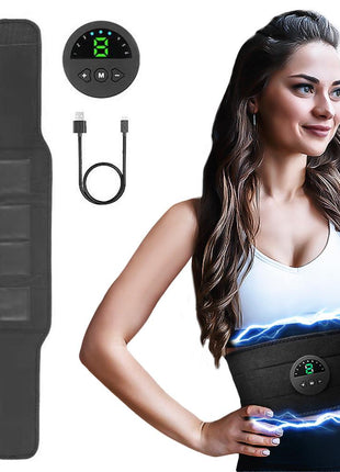 Smart EMS Fitness Vibration Belt Abdominal Trainer Muscle Slimming