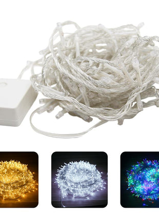 100 LED String Lights Decorative String Hanging Lights with 8 Modes