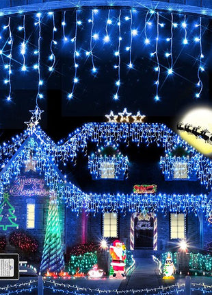 Christmas Lights Outdoor Decorations 100 LED 33Ft 8 Modes