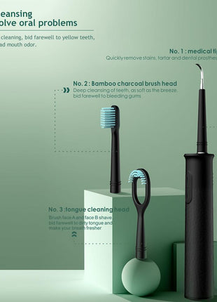 3 in 1 Dental Scaler Replaceable Ultrasonic Tooth Calculus Remover