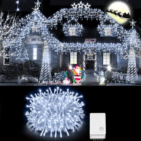 Christmas Lights Outdoor Decorations 100 LED 33Ft 8 Modes