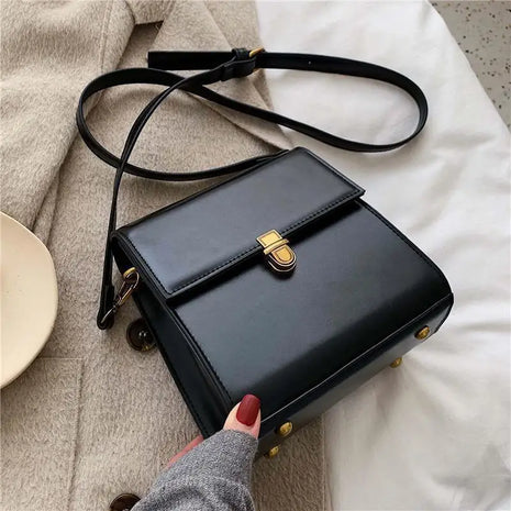 Luxury Leather Woman Handbag Purses Vintage Crossbody Shoulder Bags For Daily Commuting Leisure Shopping sac de luxe femme