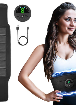 Smart EMS Fitness Vibration Belt Abdominal Trainer Muscle Slimming