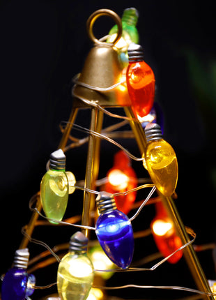 Wholesale Four-Color Bulb String Lights Mini Christmas Lights