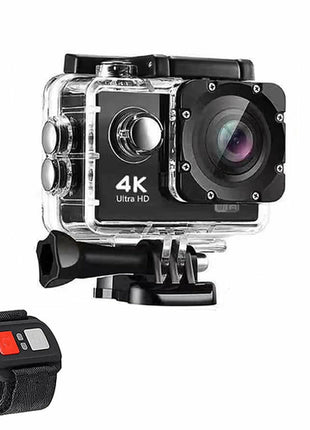 4K  Waterproof All Digital UHD WiFi Camera + RF Remote And Accessories