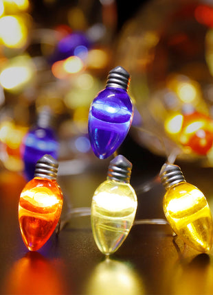 Wholesale Four-Color Bulb String Lights Mini Christmas Lights