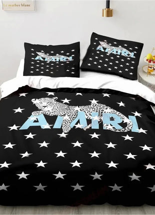 Logo Amiris Graffiti Pattern Bedding Set Duvet Cover Bed Set Quilt Cover Pillowcase Comforter king Queen Size Boys Adult Bedding