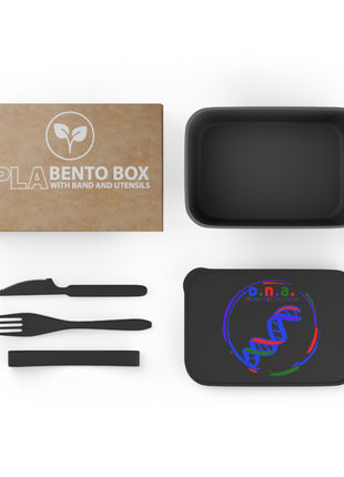 DNA Dreams Need Actions PLA Bento Box with Band and Utensils