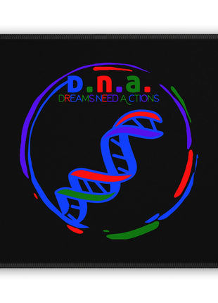 Black DNA Dreams Need Actions Gaming Mouse Pad