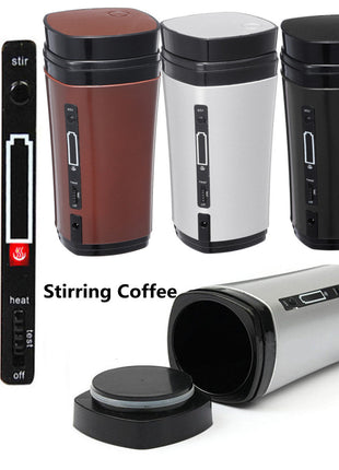 Auto Mixing Tea Coffee Cup Mug Warmer with Lid