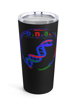 Black DNA Dreams Need Actions Tumbler 20oz