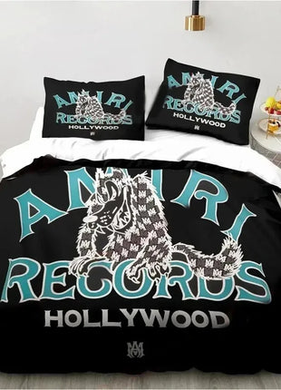 New Logo Amiris Graffiti Bedding Set,Duvet Cover Comforter Bed Set Quilt Cover Pillowcase,King Queen Twin Size Boys Girls Adults