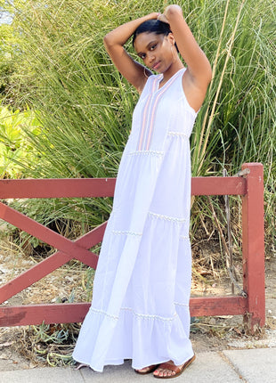 AMALFI MAXI DRESS - WHITE