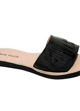 Fringe Slide Sandal