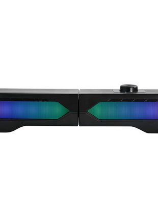 beFree Sound Gaming Dual Soundbar with RGB LED Lights