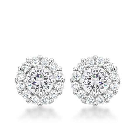 Bella Bridal Earrings in Clear