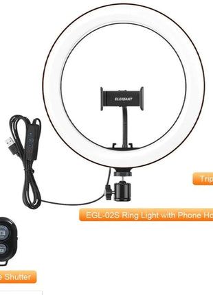 10" Table Top Selfie LED Lamp