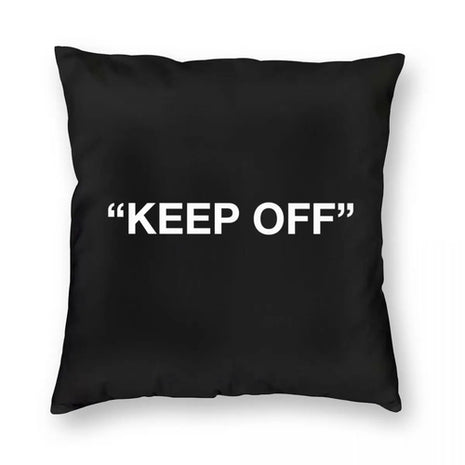 Virgil Abloh Keep Off Pillowcase Polyester Linen Velvet Creative Zip