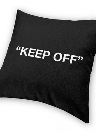 Virgil Abloh Keep Off Pillowcase Polyester Linen Velvet Creative Zip