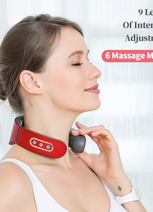 Smart Electric Neck Massager Wireless Shoulder Body Massager 6 Modes