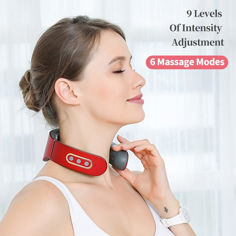 Smart Electric Neck Massager Wireless Shoulder Body Massager 6 Modes