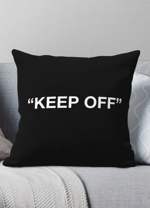 Virgil Abloh Keep Off Pillowcase Polyester Linen Velvet Creative Zip