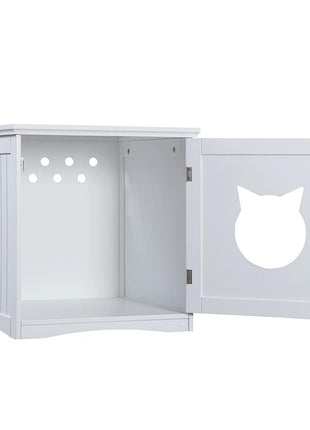 Cat House Side Table, Nightstand Pet House, Litter Box Enclosure