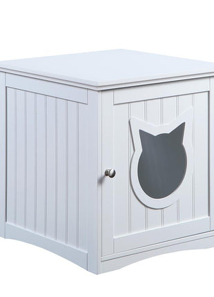 Cat House Side Table, Nightstand Pet House, Litter Box Enclosure