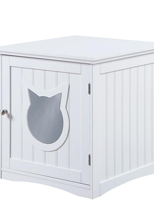 Cat House Side Table, Nightstand Pet House, Litter Box Enclosure