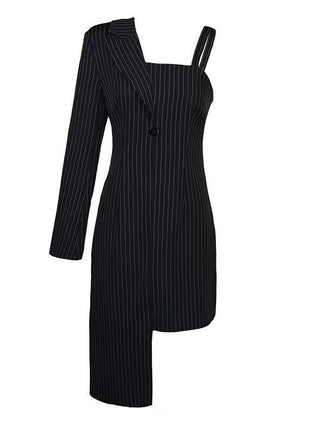 Pinstripe Blazer Dress